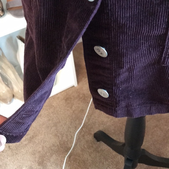 BDG plum corduroy suspender mini dress size s - Picture 6 of 9